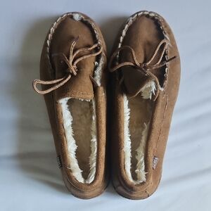 Brown Moccasin Slippers